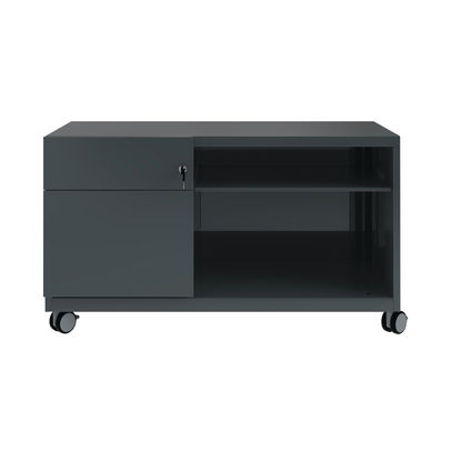 Bisley Caddy Left Hand 2 Drawer 1000x490x563mm Anthracite Grey