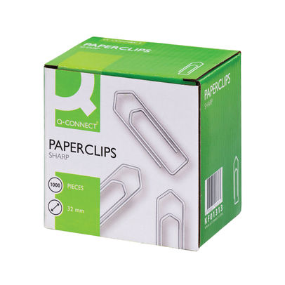 Q-Connect 32mm Large Paperclips (Pack of 1000)