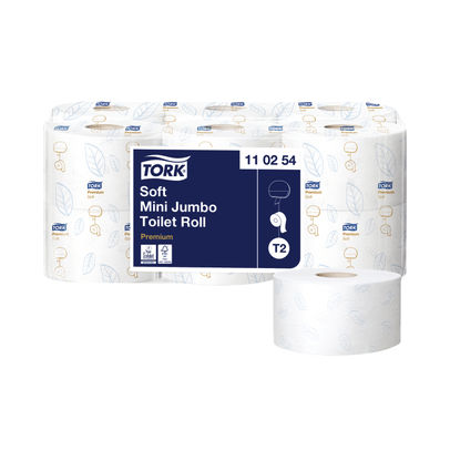 Tork T2 System 2-Ply Mini Jumbo Rolls (Pack of 12)