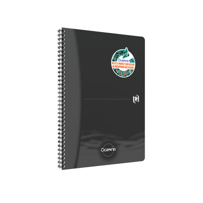 Oxford Oceanis A4 Black Ruled Notebook