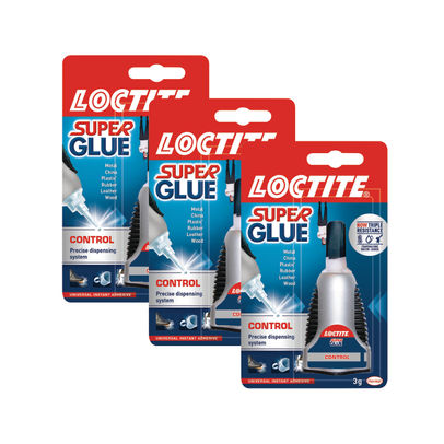 Loctite Super Glue Control 4g 3 For 2 (Pack of 3)