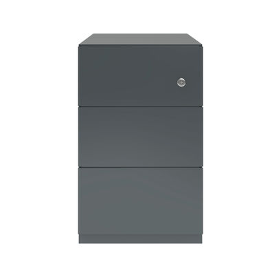 Bisley Note Grey Pedestal 3 Stationery Drawer 300x565x495mm