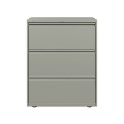 Bisley Essentials Goose Grey 3 Drawer Side Filing Cabinet 800x1000mm