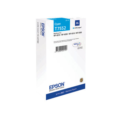 Epson T7552 High Capacity Cyan Ink Cartridge - C13T755240