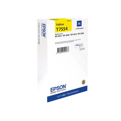 Epson T7554 High Capacity Yellow Ink Cartridge - C13T755440