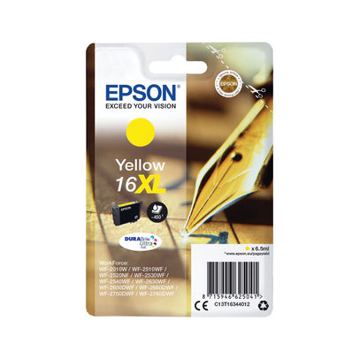 Epson 16XL High Capacity Yellow Ink Cartridge - C13T16344012