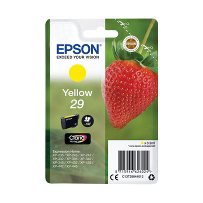 Epson 29 Yellow Ink Cartridge - C13T29844012