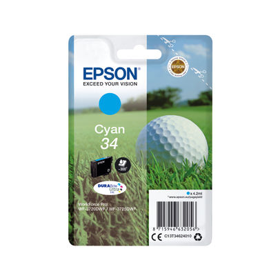 Epson 34 Cyan Ink Cartridge - C13T34624010