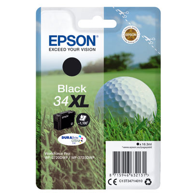 Epson 34XL High Capacity Black Ink Cartridge - C13T34714010