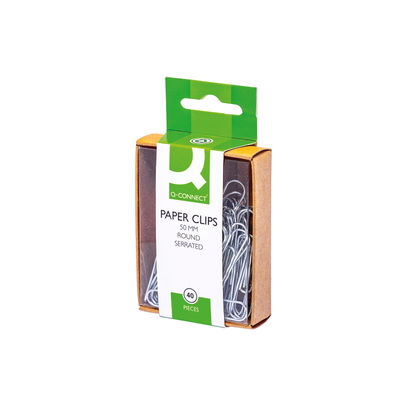 Q-Connect 50mm Serrates Paperclips (Pack of 400)