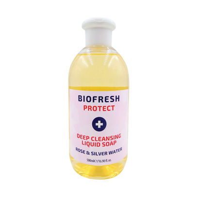 Biofresh 500Ml Deep Cleansing Liquid Soap Rose/Silver Water (Pack of 20) TOBIO020A