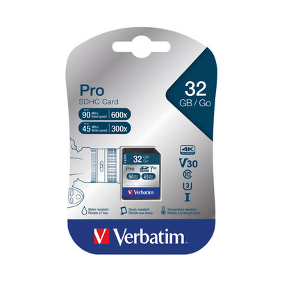 Verbatim 32GB Pro U3 SDHC Memory Card