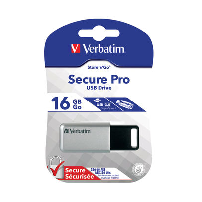 Verbatim Silver/Black 16GB Pro USB 3.0 Flash Drive