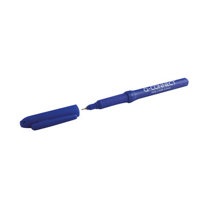 Q-Connect Blue 0.4mm Fineliner Pen (Pack of 10)