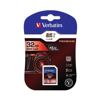 Verbatim SDHC Memory Card Class 10 32GB