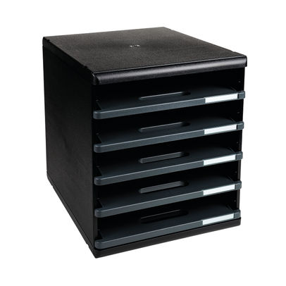 Exacompta Modulo with 5 Open Drawers A4 Eco Black/Green