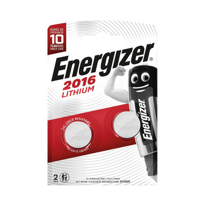 Energizer Special Lithium Batteries 2016/CR2016 (Pack of 2)