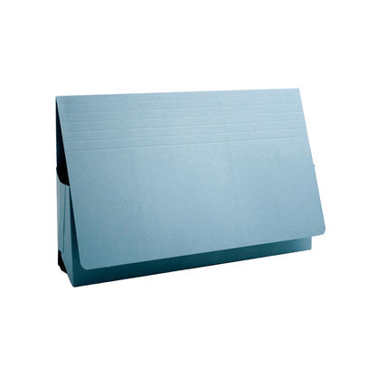 Guildhall Foolscap Blue Probate 75mm Document Wallets (Pack of 25)