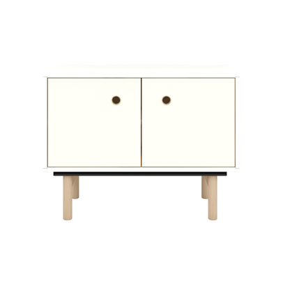 Bisley Bridge 2 Door Sideboard White Laminate Chalk White