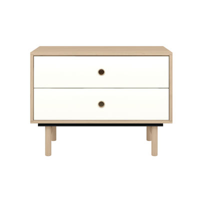 Bisley Bridge 2 Drawer Sideboard Oak Laminate Chalk White