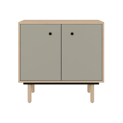 Bisley H783mm Bridge 2 Door Sideboard Oak Laminate Grey