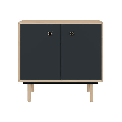 Bisley H783mm Bridge 2 Door Sideboard Oak Laminate Grey