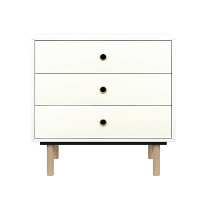 Bisley Bridge 3 Drawer Sideboard White Laminate Chalk White