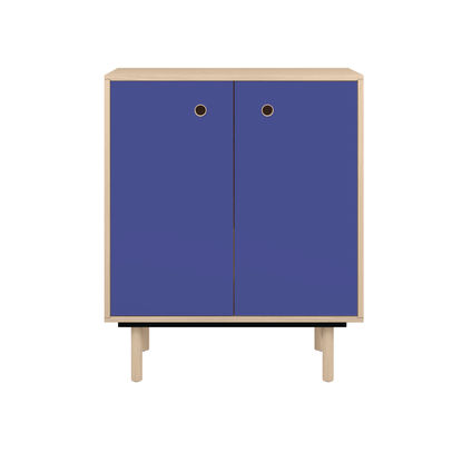 Bisley H964mm Bridge 2 Door Sideboard Oak Laminate Blue