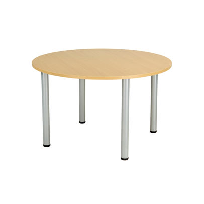 Jemini 1200x730mm Nova Oak Circular Meeting Table