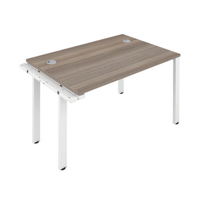 Jemini 1600x800mm Grey Oak/White One Person Extension Desk