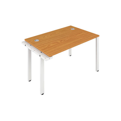 Jemini 1200x800mm Nova Oak/White One Person Extension Desk