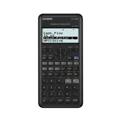 Casio FC-100V-2 Financial Calculator Black