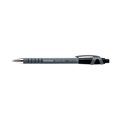 Paper Mate Black Flexgrip Ultra Retract Ballpoint Pens (Pack of 12)