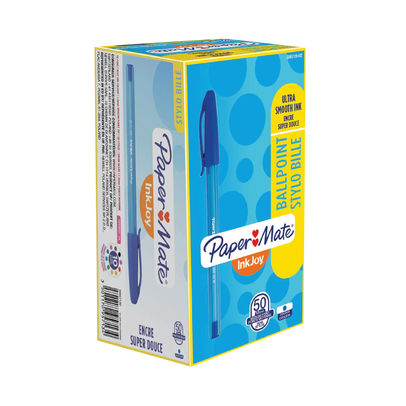 Paper Mate Blue InkJoy 100 Ballpoint Pens (Pack of 50)