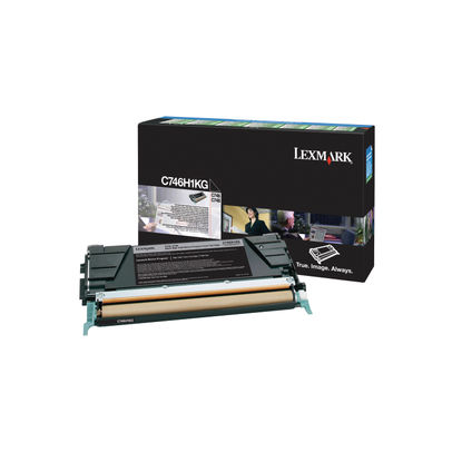 Lexmark C746 Black High Yield Return Programme Toner C746H1KG