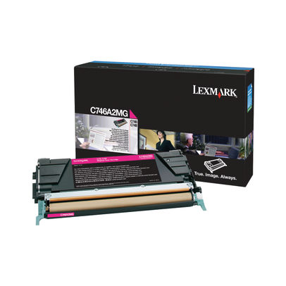 Lexmark C746 Magenta Return Program Toner Cartridge C746A1MG