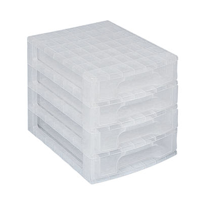 Really Useful Drawer Unit With 4 Drawers 4x5L Clear