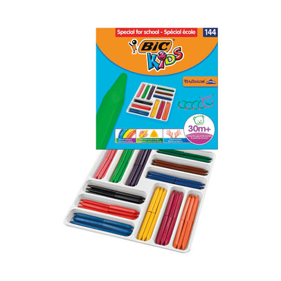 BIC Kids Plastidecor Triangle Crayons - (Pack of 144)