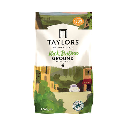 Taylors Rich Italian Roast and Ground Coffee 200g