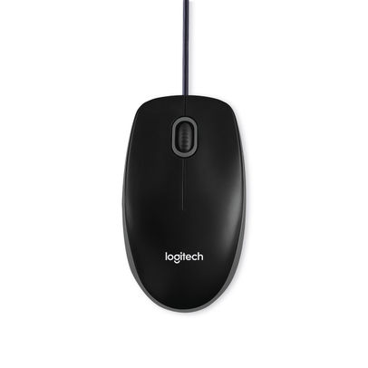 Logitech B110 Black Optical Wired Mouse