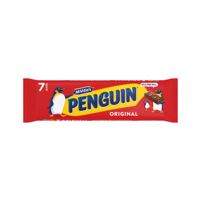 McVities Penguin Milk Chocolate Biscuit Bars (Pack of 7)