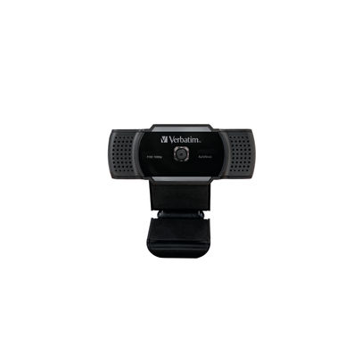 Verbatim AWC-01 Full HD 1080P Autofocus Webcam Microphone Black
