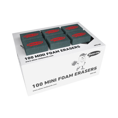 Show-me Mini Foam Whiteboard Eraser (Pack of 100)