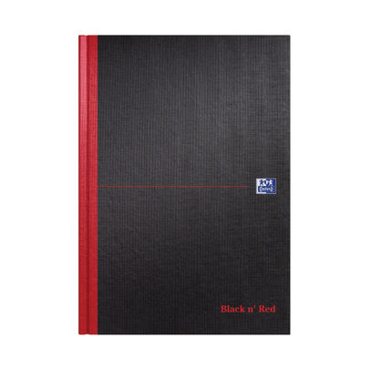 Black n Red A4 Casebound Hardback Notebook