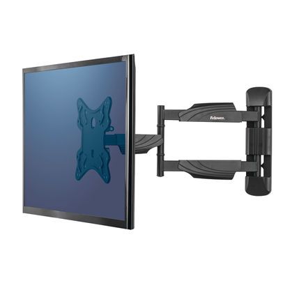 Fellowes Full Motion Single Wall Mount TV Arm Black