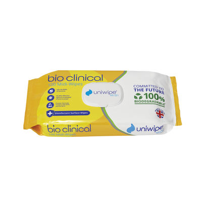 Uniwipe Bio Clinical Midi Wipes Biodegradable Wipes (Pack of 100)