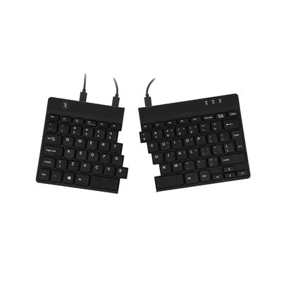 R-GO Black Wired Split Ergonomic Keyboard