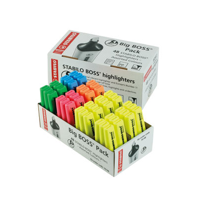 STABILO BOSS Original Assorted Highlighters (Pack of 48)