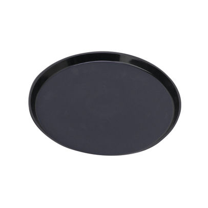 Serving Tray Round Polycarbonate Black