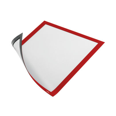 Durable A4 Red Magnetic Duraframe (Pack of 5)